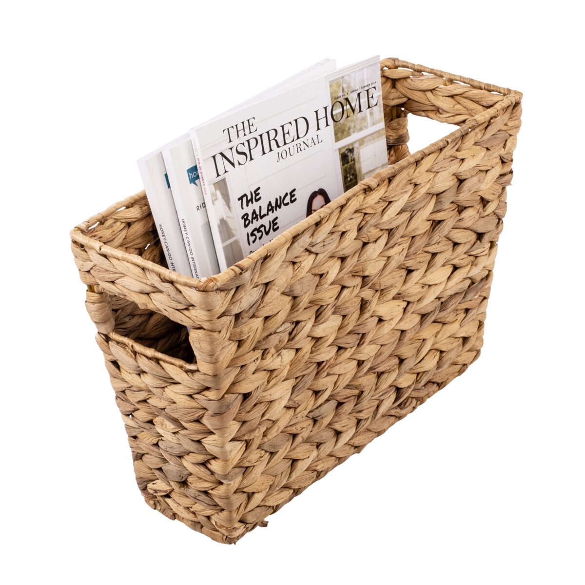 Natural Decorative Water Hyacinth Tall Storage Basket